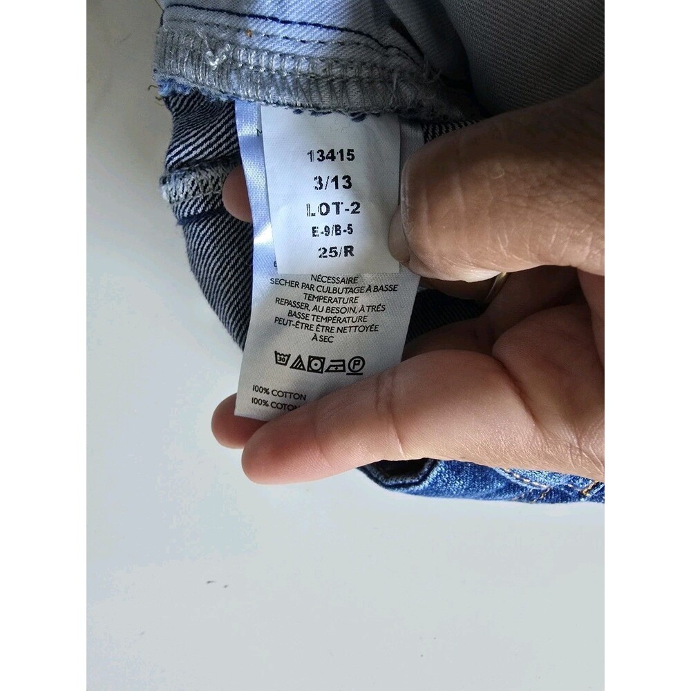 Pilcro Women's Wide-Leg Denim Jeans Blue Medium 25R - Picture 4 of 12